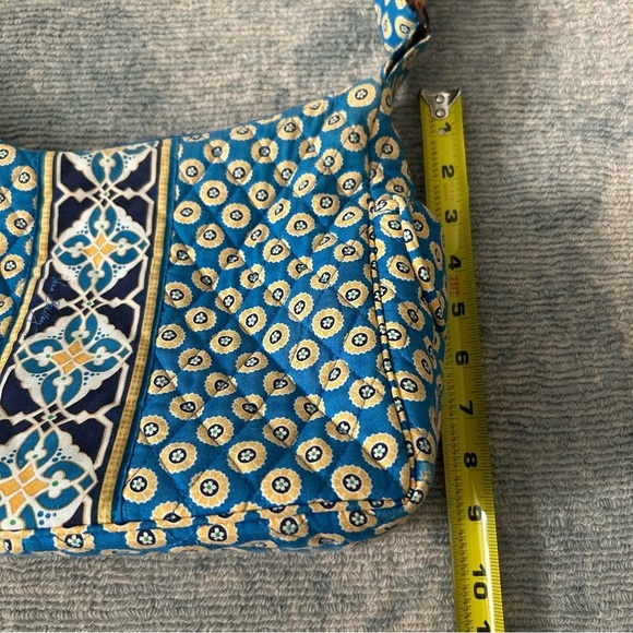 Vera Bradley Riviera Blue Adjustable Strap On The Go Crossbody Purse Bag - Picture 8 of 9